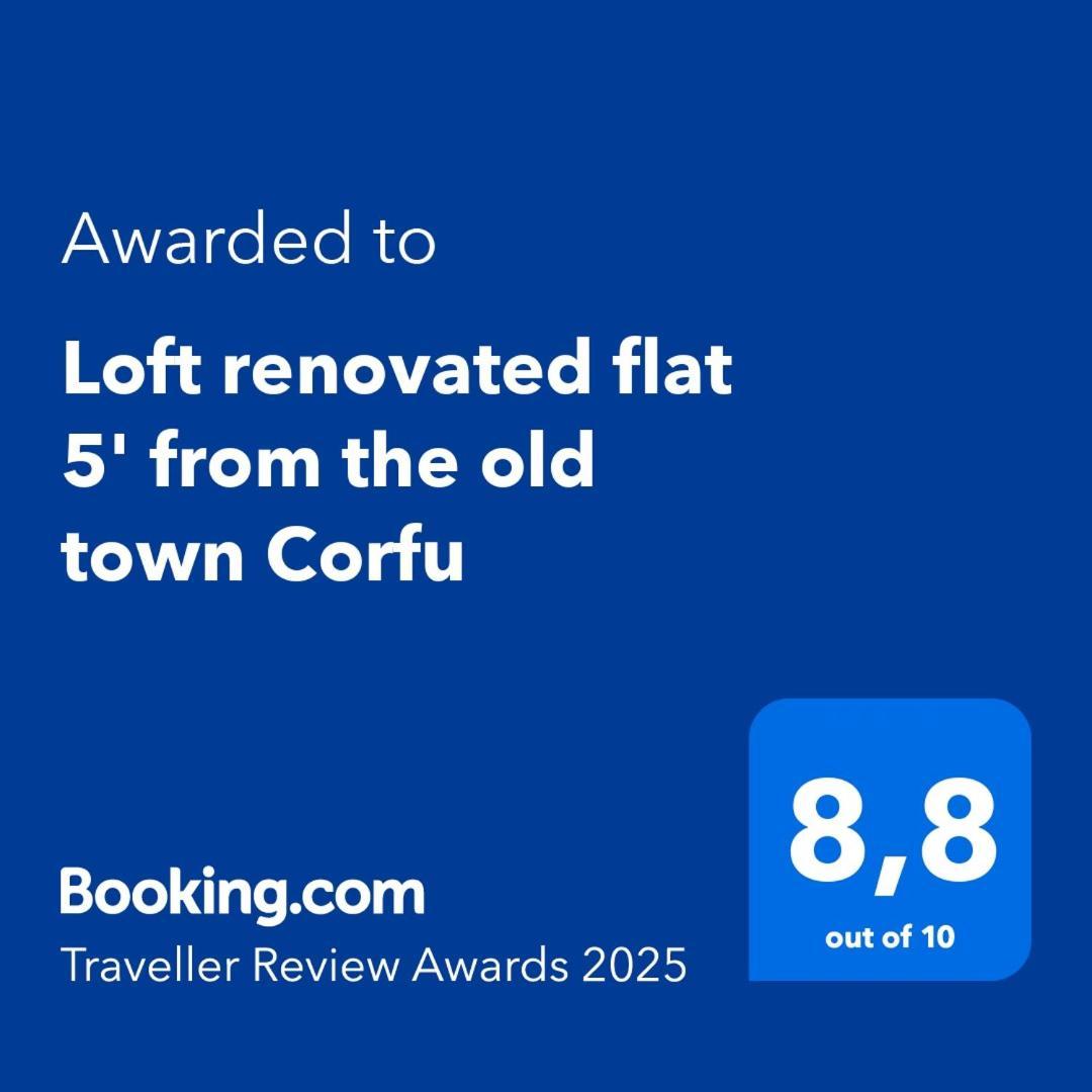 Loft Renovated Flat 5' From The Old Town Corfu Appartement Corfu  Buitenkant foto